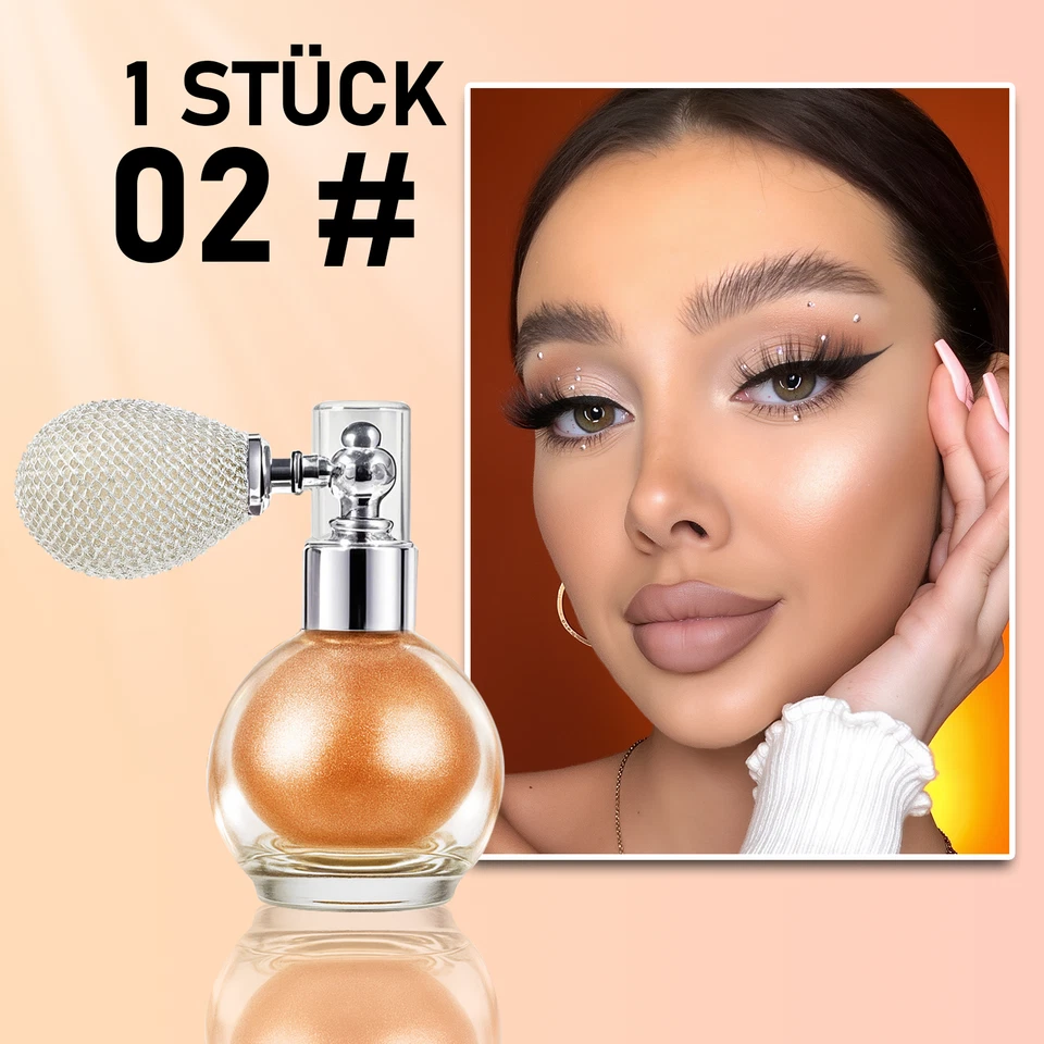 Shimmer Mist Spray Highlighter für Gesicht, Haare und Körper, Party-Glitzer-High - Bild 3 von 4