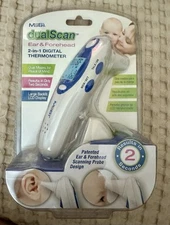 MOBI Infrared Thermometer DualScan Prime Ear & Forehead Instant Reading New