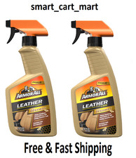 Armor All Car Leather Care Cleaner Spray Beeswax 16 Fl Oz Each - 2 Pack