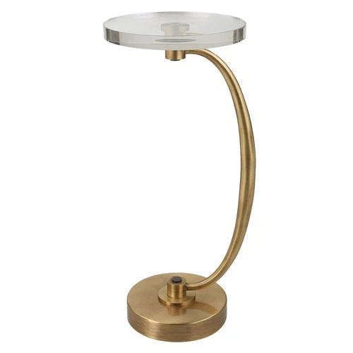 Uttermost 25227 Waveney 12" Diameter Crystal Top - Brass - Picture 1 of 5