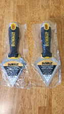 2 DEWALT Pointing Putty Knife Stainless Steel w/Black Nylon Handle DXTT-2-202