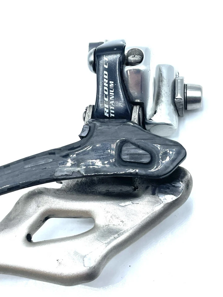 Campagnolo Record CT Titanium & Carbon Front Derailleur 10 Speed Braze On - Image 2 of 4