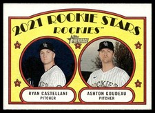 2021 Topps Heritage 2021 Rookie Stars - Rockies - Ashton Goudeau/Ryan Castellani