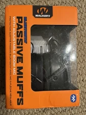 Walker's Passive Earmuff With Bluetooth Black Adjustable Boom Mic - GWP-BTPAS