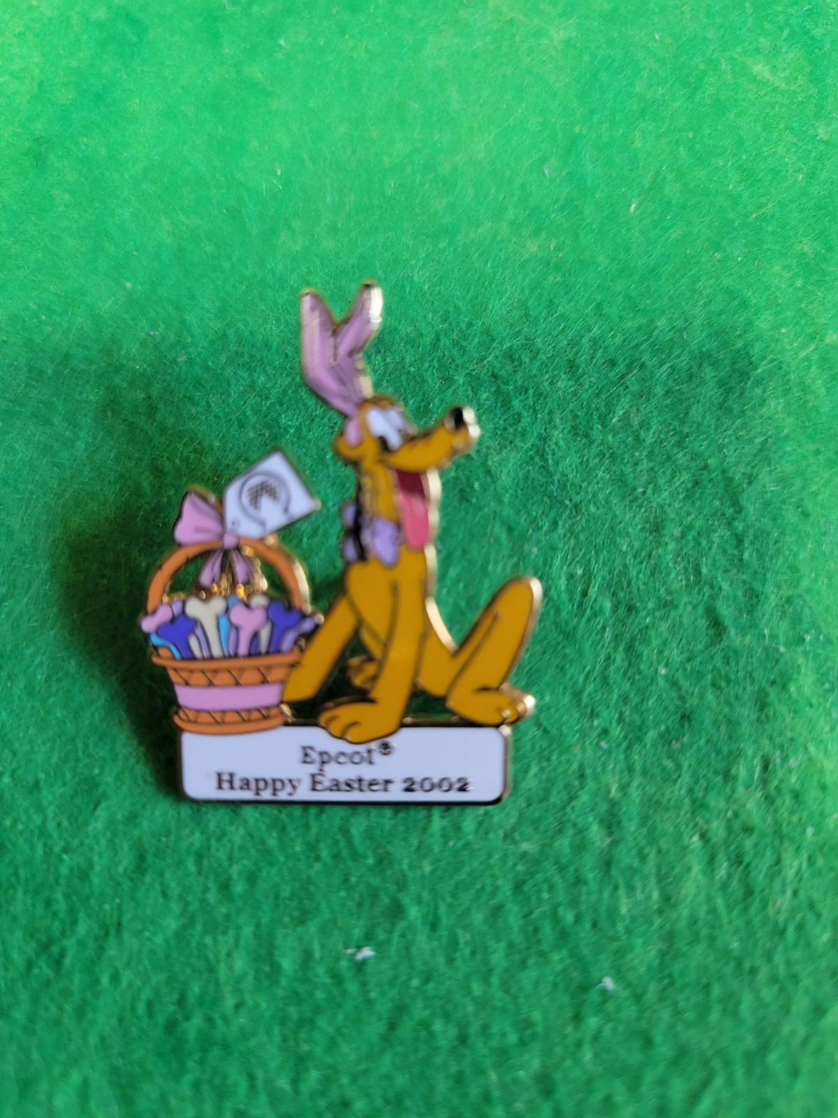 Disney Pin Happy Easter Egg Hunt 2002 Pluto LE1500 WD Parks & Resorts