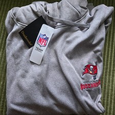 Official NFL Buccaneer Hoodie size XL Gray Dunbrooke brand New With Tags
