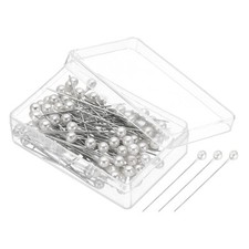 600 Pcs 1.5" Sewing Pins with Plastic Pearlized Ball Head White