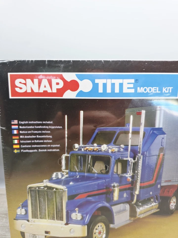 Vintage 1981 Snap Tite Model Kit Kenworth W900 Aerodyne Truck Sealed by Monogram - Image 2 of 4