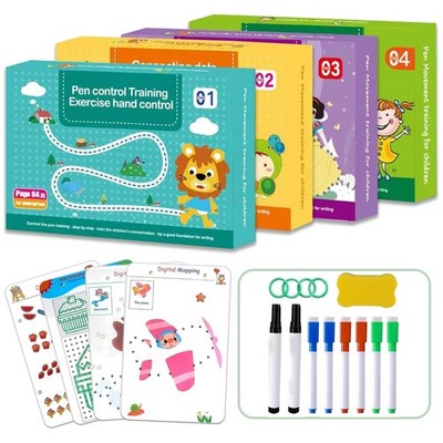 Handwriting Practice Workbook Pen Control Tracing Book