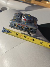 Vintage Tin Litho M35 Army Wind Up Toy Tank Missing Cannon Made In Japan 4" 3"