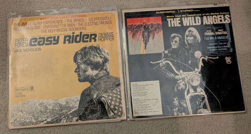 Easy Rider/The Wild Angels Soundtrack LP LOT: JIMI HENDRIX/STEPPENWOLF - VG/VG