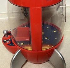 The Claw Toy Rocket Electronic Table Top Arcade Crane Game used tested works 