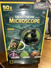 SMARTPHONE MICROSCOPE 90X MAGNIFICATION NATIONAL GEOGRAPHIC. NEW
