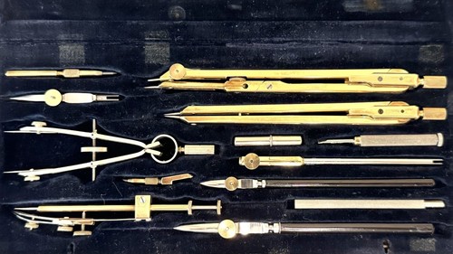 Vintage Drafting Compass Set, ECO BRA REFORM, R .VII, 13 Piece w/Case, Germany - Picture 12 of 20