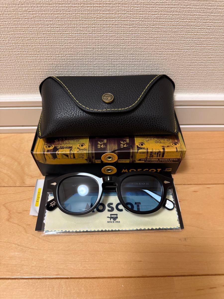 MOSCOT LEMTOSH 46 Frame Back Lens Blue Sunglasses W/Case | eBay MOSCOT LEMTOSH 46 Frame Back Lens Blue Sunglasses W/Case | eBay