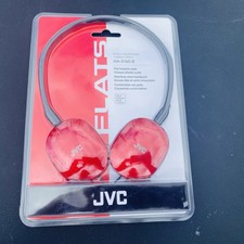 JVC HA-S160-R Red On-Ear Headphones Wired Flat Foldable Lightweight NEW
