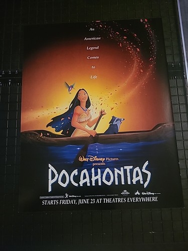 Pocohantas Walt Disney Print Ad 1990s 8x11 Great To Frame 
