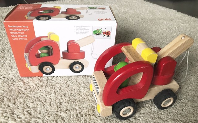 Goki 55965 Holzauto Abschleppwagen günstig kaufen | eBay goki 55964 Müllwagen LKW grün ab 2 Jahre NEU!# | eBay