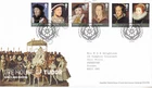 GB ROYAL MAIL FDC FIRST DAY COVER 2009 THE HOUSE OF TUDOR STAMP SET TALLENTS PMK