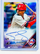 2016 Topps Chrome Rookie Autographs Purple Refractors Darnell Sweeney Phillies