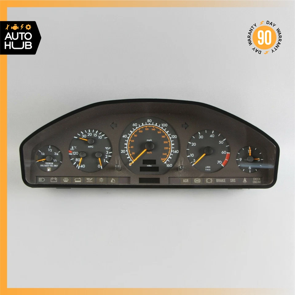 Cuadro de instrumentos velocímetro 93-95 Mercedes R129 SL500 500SL OEM 188k  Foto 2 de 4