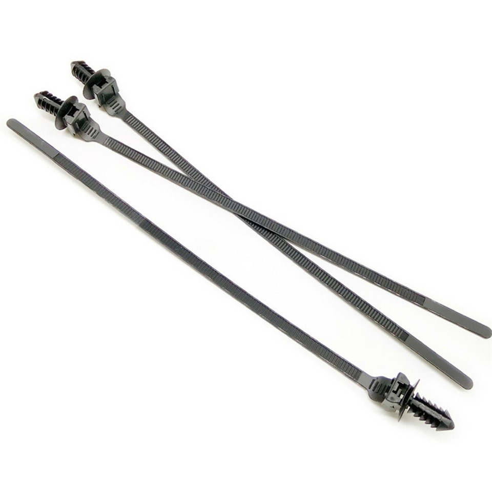 50Pcs Car Wire Cable Ties Released Zip Straps Push Clip Wiring Harness ...