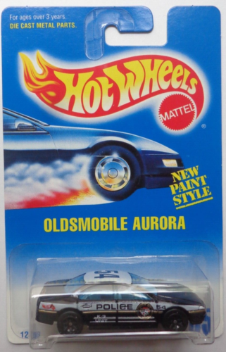1992 Hot Wheels Oldsmobile Aurora Col. #265 (Nuova carta stile vernice) - Foto 1 di 2