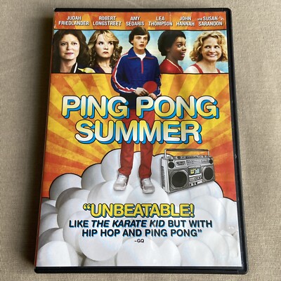 Ping Pong Summer (DVD 2014) Coming-of-Age Indie Comedy Judah Friedlander Sedaris