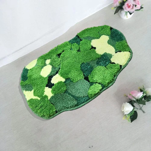 Moss Shag Area Rug for Bedroom Living Room Floor Mats Non-slip Thick Washable - Picture 43 of 44