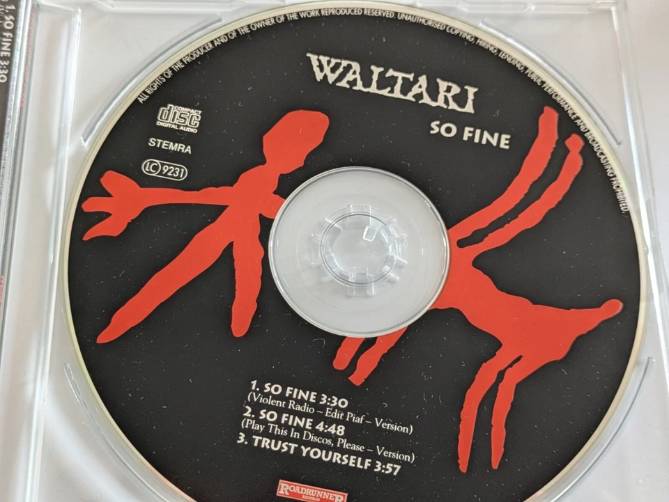 Waltari - So fine 1994 CD Maxi Single sehr guter Zustand Alternative Rock Pop Ro - Bild 3 von 4