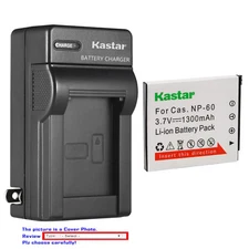 Kastar Battery Wall Charger for Casio NP-60 BC-60 & Casio Exilim EX-Z29 Camera