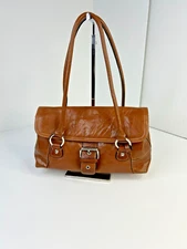 Giani Bernini Baguette handbag Light Brown Two Handles Organizer Everyday NWT
