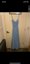 Sky Blue Long Evening Dress 