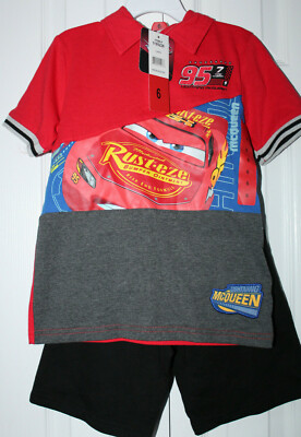 NWT Disney Pixar Cars Size 6 Shirt And 