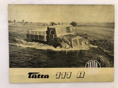 1950s TATRA 111 R S Dump TRUCK Sales ADVERTISING Brochure Czechoslovakia VINTAGE