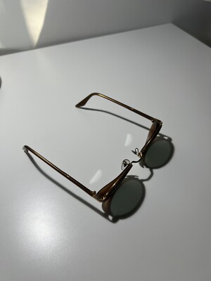 Vintage B&l Ray Ban W2814 Brown/gold Combo G15 SIDECUP Diners