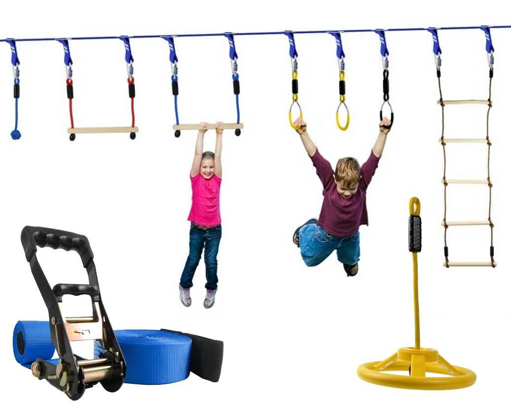 Ninja Warrior - Accesorios Para Carrera De Obstáculos, Hebilla Mejorada Para 2 Pulgadas De Ancho Slackline Sin Desgarro
