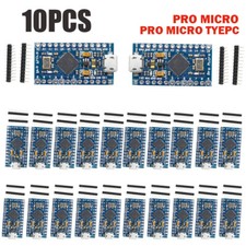 10PCS Pro Micro ATMEGA32U4 5V 16MHZ Module Type-C Micro Mini USB for Arduino