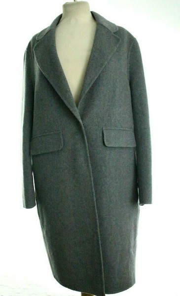 Mango Damen Wintermantel Wollmantel Mantel Grau Gr.S Neu Mit Etikett-image
