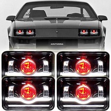 Fit Chevrolet Camaro Z28 1982 1983 1984 1985 1986-1992 4pcs 4x6 Led Headlights
