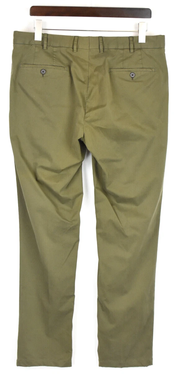 SUITSUPPLY Porto Trousers Mens UK 38 Pure Cotton Chino Stretchy