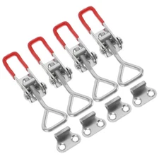 4 Pcs Adjustable Latch Clamp Heavy Duty Toggle Door Hinge Clip