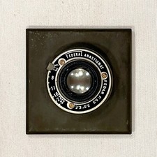 Vntg, Federal Anastigmat, Fedar, f6.3, 3.5" Enlarging Lens No 1430 w/ Lens Board