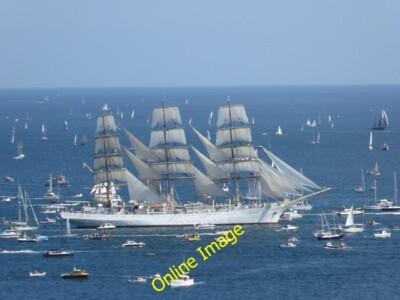 Foto 6x4 Unter Vollsegeln Maenporth Das polnische Segelschulschiff Dar Mlo c2014