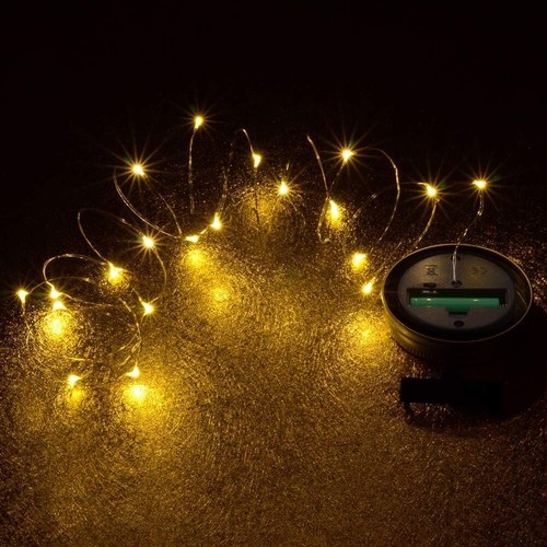 PChero 6pcs Hängen Wasserdichte Solar Einmachglas Deckel String Lichterketten - Bild 3 von 9