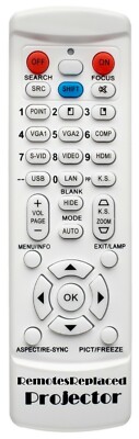 Kompatible Ersatzfernbedienung für den Viewsonic X62 Projektor