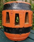 Antique Wooden Cart Centre Wheel Hub Decorative Display Stand Table Lamp Base