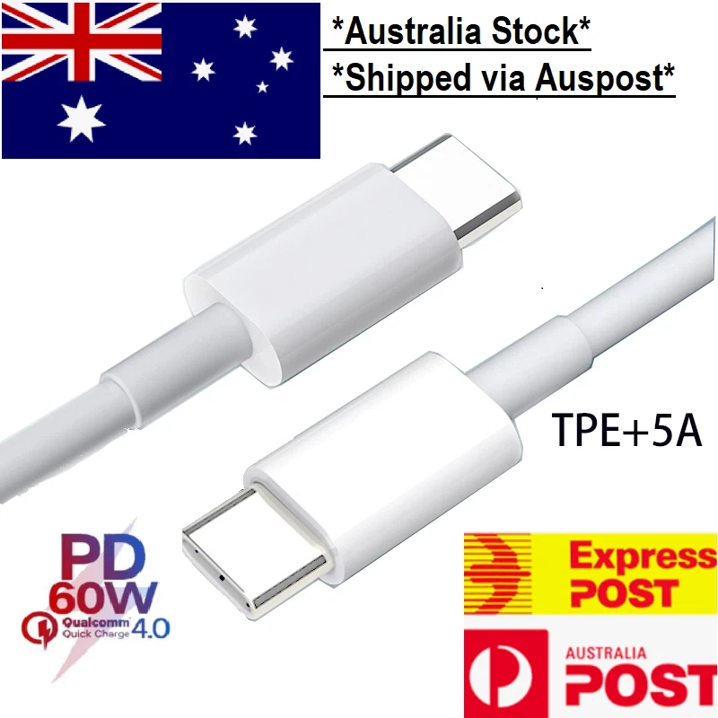 2x Type C to USB-C Cable Fast Charging For iPhone 17 16 15 Pro Max Plus iPad Air