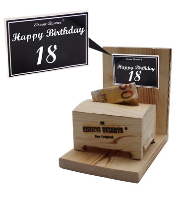 Eiserne Reserve   Geldbox 18 Geburtstag Geldgeschenk - Geschenkidee zum 18.