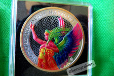 THE QUEENS VIRTUES VICTORY RAINBOW EDITION    1 0z Silbermünze   St. Helena 2021